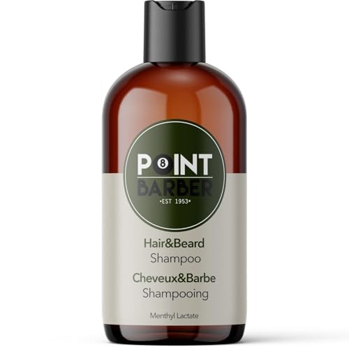 Point Barber - Linea Hair&Beard Shampoo Barba E Capelli Rifrescante 300Ml, Farmagan