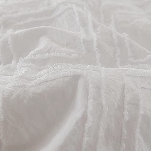 Sleepbella King Size Comforter Set Lightweight Microfiber Bedding Set, Diamond Tufted Design, Soft And Fluffy King Bed Comforter For All Seasons, White (King,104" W X 90" L, 3 Pieces) #TOP6