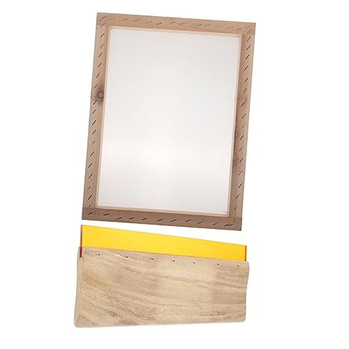 ERINGOGO -in-one Kit Wood Ink Scraper Squeegee Scratch Board Suitable for Textile Graphic Printing