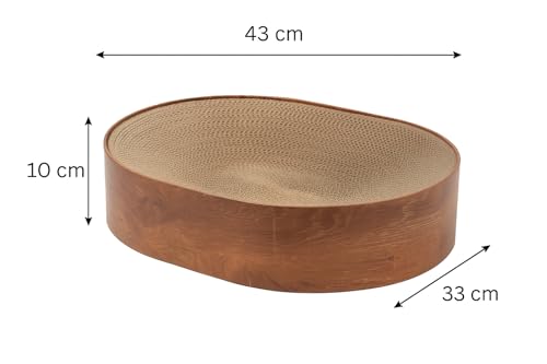 Lit griffoir chat carton durable structure bois confortable - 5