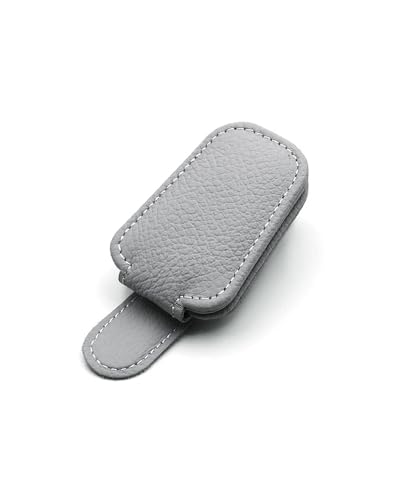 Clip en cuir gris universel pour organiser et fixer les câbles auto