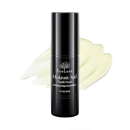 EcoLuxe Hyaluronic Acid Peptide Serum – 5x HA, NAD⁺, and