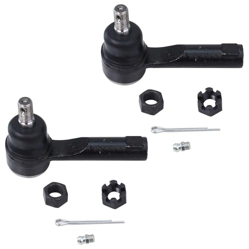 Image of Detroit Axle - 10pc Front End Suspension Kit for Nissan 2001-2006 Sentra 2 Lower Control Arms and Ball Joints 2 Sway Bar Links 4 Outer Inner Tie Rods 2 Boots 2002 2003 2004 2005 Replacement