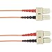 Black Box Network - FOCMP10-002M-SCSC-OR - Black Box Fiber Optic Duplex Patch Network Cable - 6.50 ft Fiber Optic Network Cable for Network Device - First End: 2 x SC Network - Male - Second End: 2 x