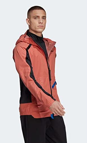 Adidas Men's Terrex Utilitas Rain Jacket, Magic Earth/Magic Earth/Black2