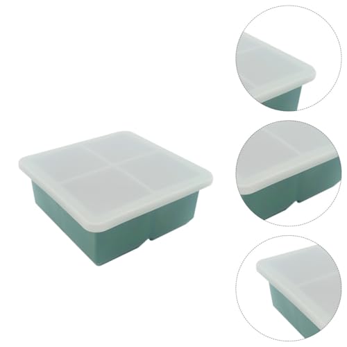 Bandeja para Cubitos de Hielo con Tapa de Silicona Verde miniatura 3