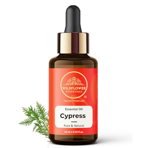 Image of Cypress Essential Oil (Cupressus sempervirens) Pure | Non-Sticky | Lightweight | Steam Distilled | All Skin Type | Men & Women (10ml)