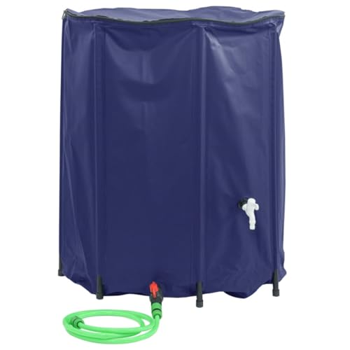 Foldable 1250L Water Tank with Tap - Lightweight PVC Sto Container for Garden & Outdoor Use, with ABS Outlet Valve, Perfect for Camping & Emerncy