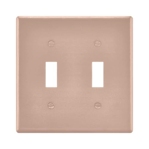 Baby Pink 2-Gang Light Switch Cover,Toggle Wall Plates Cover,Outlet Covers,Polycarbonate Thermoplastic,21212516