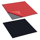 AHANDMAKER 2 Stück Selbstklebende Gummiplatten 30 x 30 x 0.3cm Firebrick Selbstklebende Gummidichtungen Quadratische Crash Schutzpolster Für Türen Fenster Und Autos Zum Schutz