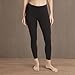 Jockey Women's Cotton Stretch Basic 7/8 Legging with Side Pocket, Deep Black, X-Large