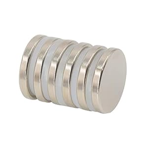 Magnetpro 6 Stück Scheibe Magnete 6 KG Kraft 25 mm Durchmesser x 3 mm Dick