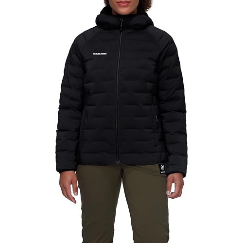 Mammut Sender IN Hooded Jacket Women | Leichte Outdoor Winterjacke für Damen, Mit Kapuze, Warm | Schwarz, M