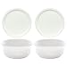 CorningWare French White Pop-Ins 16-Ounce Round Dish with Plastic Cover, Pack of 2 Dishes