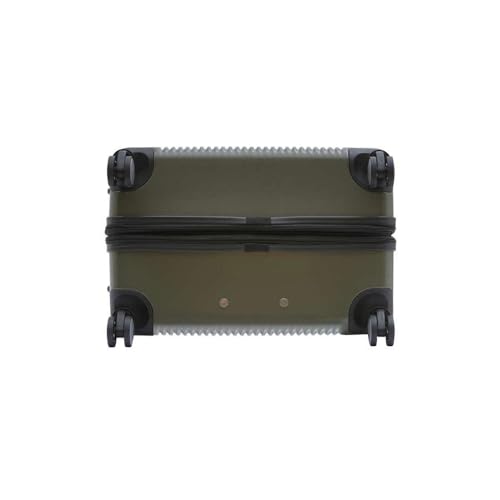 Image of Tommy Hilfiger Cabin Hard Luggage Empire X - Olive | Carry-On Trolley Bag with TSA Lock | 360 Spinner Double Wheels | Telescopic Handle | Polycarbonate Shell Suitcase | 57cm | 35L Capacity
