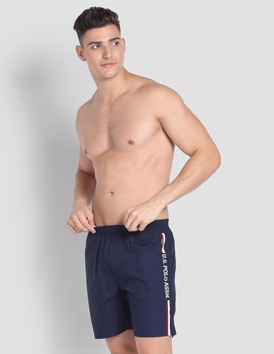 Image of U.S. Polo ASSN. Men's IYAX Brand Stripe Dual Pocket Boxers