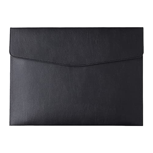 A4 Dokumentenmappe Mit Druckknopf Dateiordner Umschlag Umschlag Dokumente Halter Schwarz Dokumententaschen A4 Leder Wasserdicht Dokumenten Taschen Pu Leder Für Schulbüro Organisieren Cover