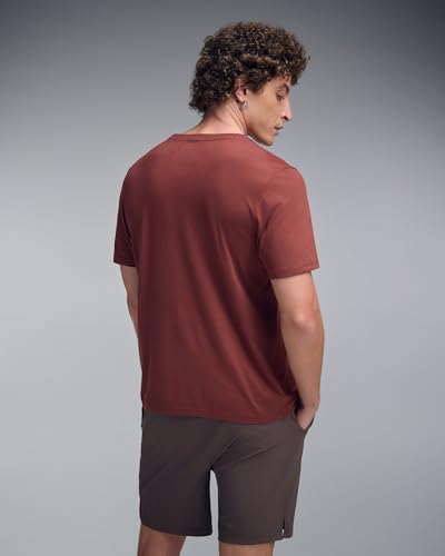 Image of Men's Cotton-Polyester Crew Neck Half Sleeve Relaxed Fit Tee | Workout-from-Home Casual Sports T-Shirt for Travel, Cafes, Walks & Lounge (XM1005)