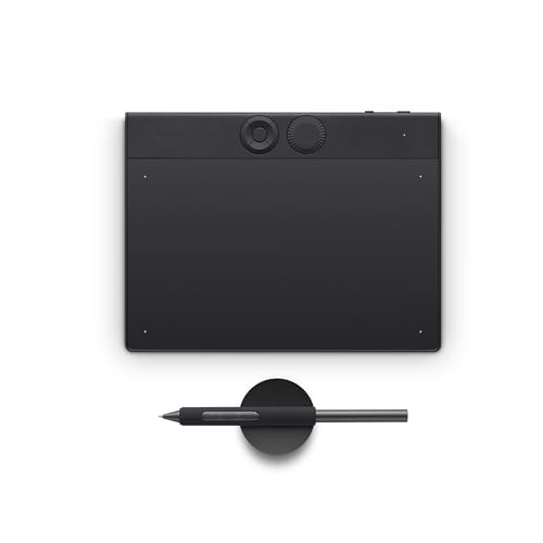 Wacom Intuos Pro Small - tavoletta grafica - è una tavoletta compatta e leggera tablet con penna Wacom Pro Pen 3, ideale per creatori in movimento o con poco spazio, senza compromettere le prestazioni