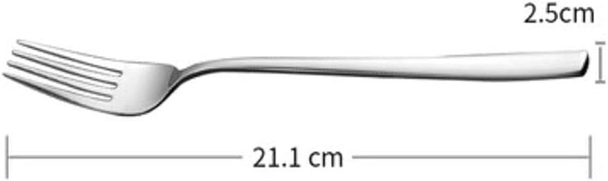 Forks Stainless Steel Fork Household Kitchenware Compact and Portable Size 21.1cm*2.5cm