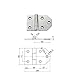 Folding Flat Panel Industrial Machinery Equipment Furniture Hinge Hardware 304 Stainless Steel 1Pcs