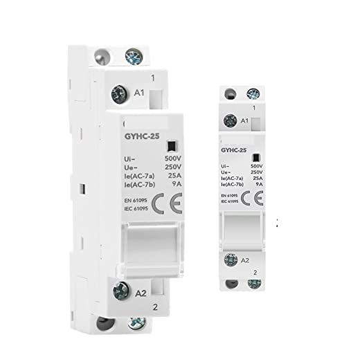 Contacteur modulaire 2P 16A 1NO1NC AC220V relais de commande automatique rail Din