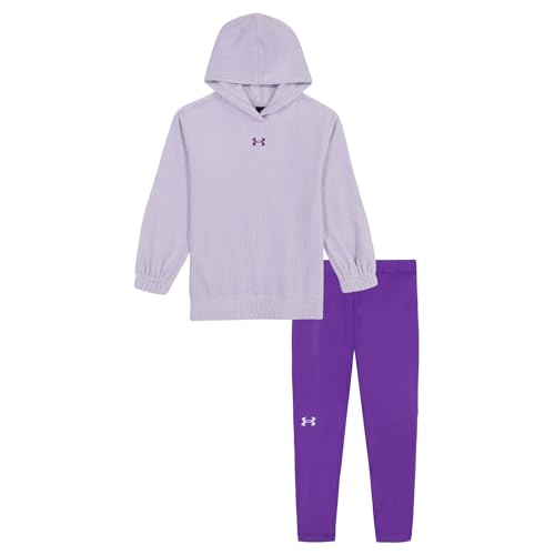 Image of Under Armour Girl's 2-piece Sweatshirt and Leggings Outfit Set