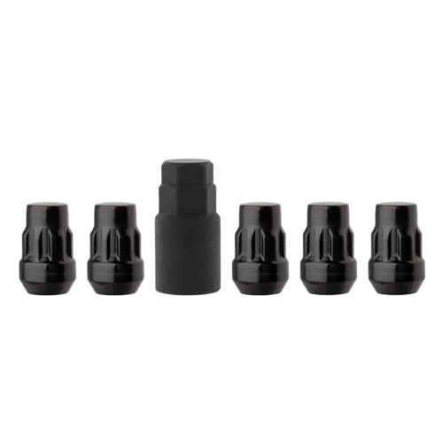 DPAccessories Black 1/2-20 Lug Nut Locks | Bulge Acorn | 36mm (1.4