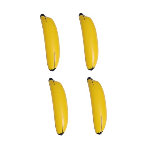 CIYODO 4 Piezas De Colchón Inflable Tipo Plátano Juguetes Flotantes Para Coche Colchón Inflable A Batería Juguete Inflable Tipo Plátano De Plástico Accesorio Para Juguete De Playa