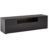 Poids du colis : 44.5 kg , Miliboo Meuble TV Design Noir laqué avec rangements Paco