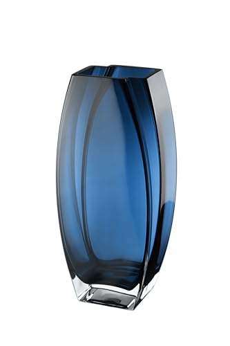 Glass - Vase - Blue - Teal - 12.6