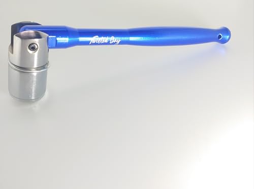 Twisted Bay 21mm Aluminium Scaffold Spanner Poka Blue
