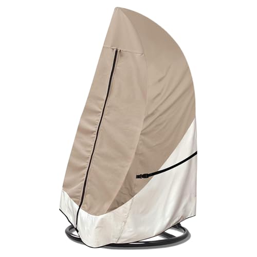 Funda genérica para sillón de huevo, resistente al viento y resistente para exterior, refugio resistente contra polvo, para jardín, terraza, patio, invierno, césped, exterior, porche trasero