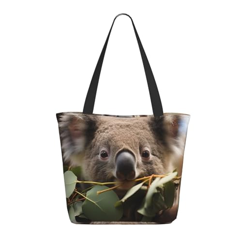 Tote Bag for Women Shoulder Tote Purse Reusable Grocery Bag Snowy mountains in the distance Aesthetic Shopping Bags