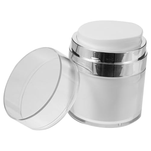 FRCOLOR Envase Cosmético Recargable Airless con Bomba de Presión Vacío Botella Portátil para Crema y Loción Diseño Duradero y Compacto para Viaje