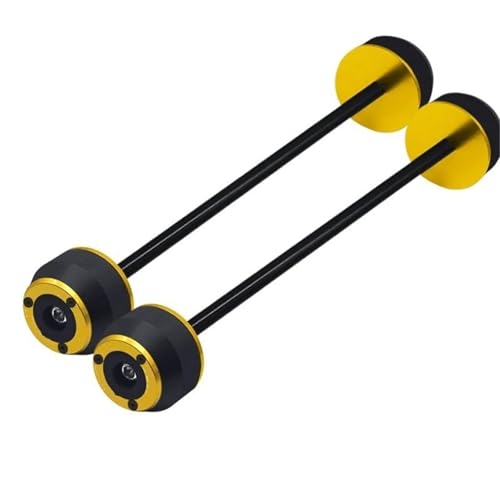 YAMAHA YZFR1 YZF-R1 R1M 2015-2021 �I�[�g�o�C CNC+POM �t�����g���A�z�C�[���X���C�_�[�t�H�[�N�A�N�X���N���b�V���v���e�N�^�[�p�b�h�ɓK�� �G���W���K�[�h �o�C�N�p �G���W���K�[�h ���u(One Pair Gold)