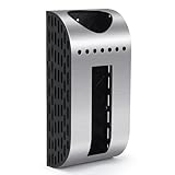 LEWONO Grocery Bag Holder Wall Mount Plastic Bag Dispenser Space Saving Brushed Silver Garbage Bag Holder for Cabinet, Cupboard, Pantry, Anti-Fingerprints Design