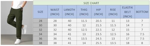 Image of Men's Cotton Cargo Pants | Stylish Multi-Pocket Casual Look-