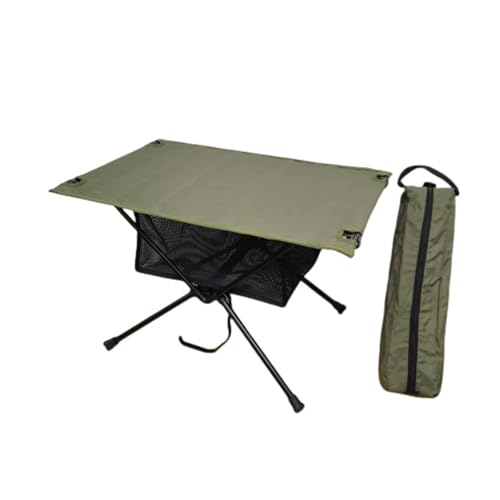 Hsyzygian Mesa de camping plegable portátil, escritorio plegable, configuración rápida, adecuada para actividades al aire libre, senderismo, playa, mochileros, camping, mesa delgada