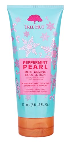 Tree Hut Peppermint Pearl Body Lotion, Limited Edition Holiday, C...