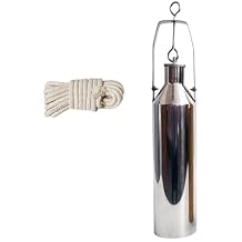 Oil Sample/Extractor Collection Tool, Stainless Steels/ Copper Fuel Tank Bottom Sampler, 500ml 1000ml Oil Sampling Container With 16ft Rope, Portable Oil Extraction Size500ml,ColorStainless steel