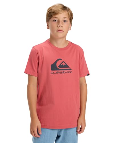 Quiksilver Kurzarm T-Shirt EV COMP Logo SS Kids Boy's Pink 14, Mineral Red, 14 Jahre