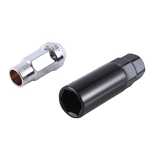 Tuerca de rueda M12X1.5 universal tornillo exterior plateado auto 5