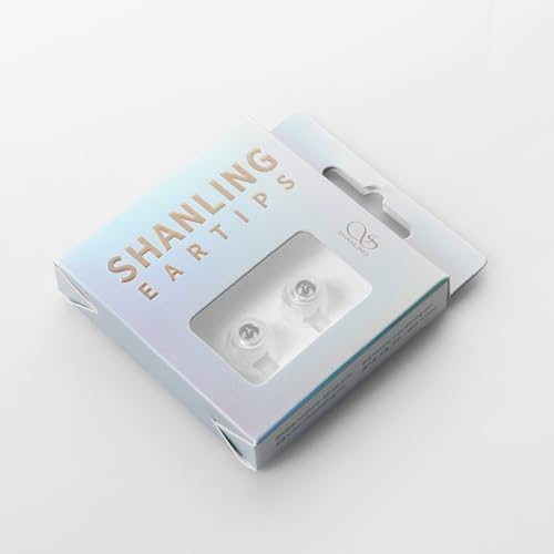 Shanling SE100高忠実度インイヤーシリコン耳栓、位相コーン音響ダクト目に見えないブラケット、高調波歪み抑制、音楽愛好家に適しています (M)