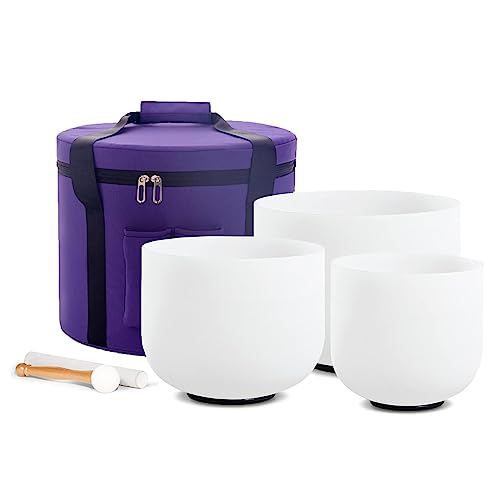 Hye-eun Crystal Singing Bowls 6''-10'' Set of 3 pcs 432HZ 10