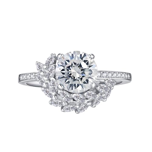 Bague de promesse moissanite étincelante pour lui prouver votre amour