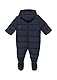 Schneeanzug mit abnehmbaren Füsschen und samtigem Fleecefutter navy 62