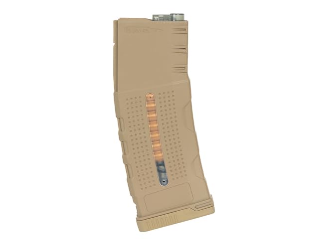Battle Axe Pack 2 cargadores Mid-Cap Airsoft Tipo M4 M16 HK416 AR15 130 BBS Tan