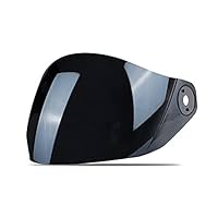 Steelbird SBA-6 Motorcycling Helmet Visor Compatible for All SBA-6 Model (Smoke Visor), Transparent