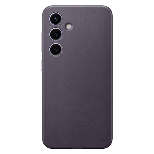 Samsung Galaxy Official S24 Vegan Leather Case, Dark Violet